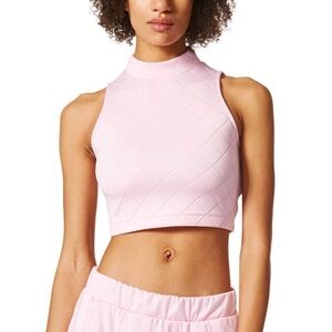 Adidas Originals Diamond Embossed Women's Tank Top Wonder Pink Size L